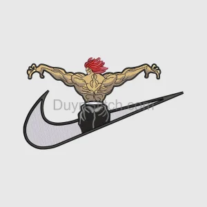 Muscular Anime Character Swoosh Patch