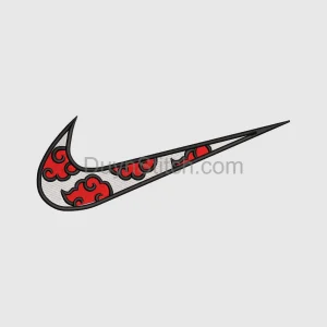 Embroidered Akatsuki Nike Swoosh