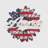 America Flag Flower Design