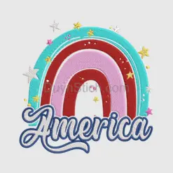 Patriotic Rainbow Design