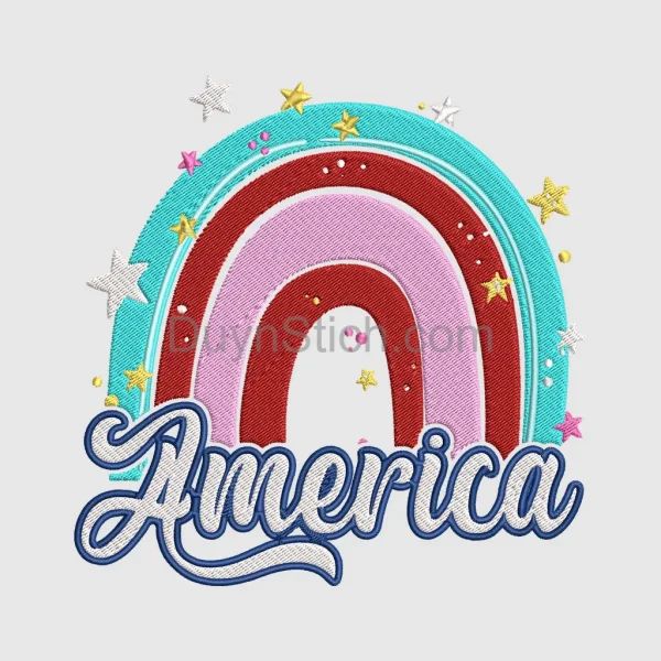 Patriotic Rainbow Design