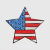 Patriotic American Star Emblem