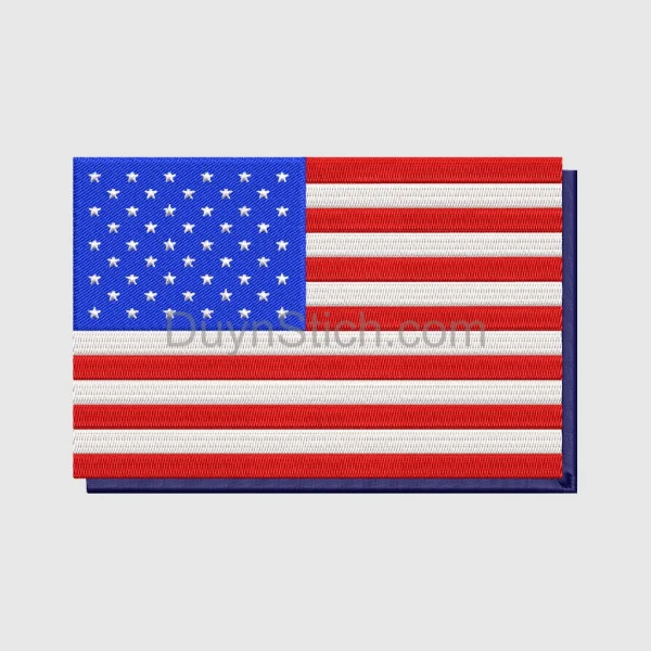 American Flag Embroidery Design
