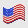 Embroidered American Flag Design