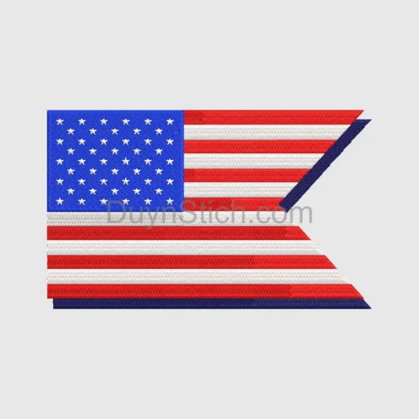 Patriotic American Flag Patch