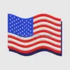 Embroidered USA Flag Design