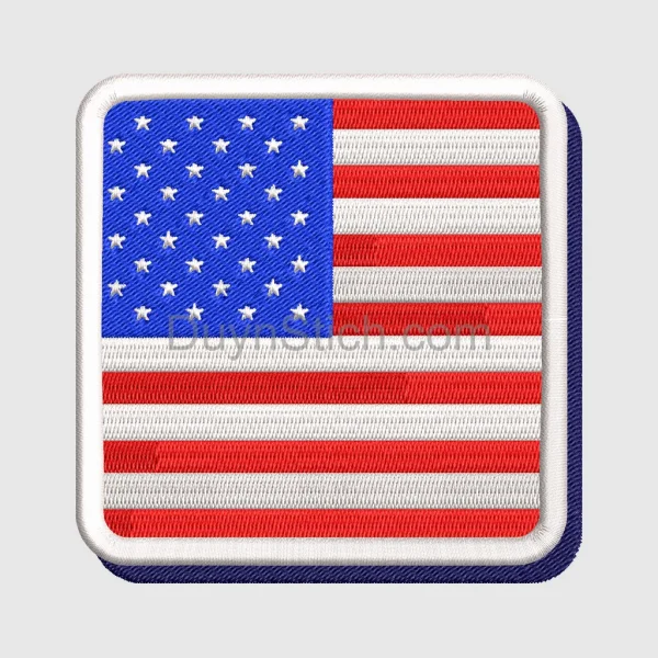 American Flag Embroidered Patch