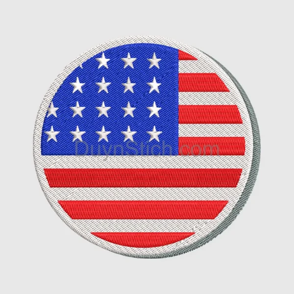 American Flag Embroidered Patch
