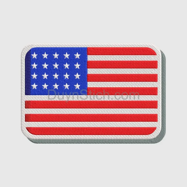 Embroidered American Flag Patch