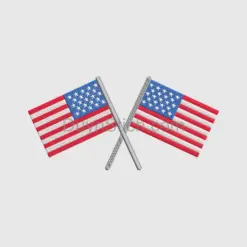 American Flag Embroidered Patches