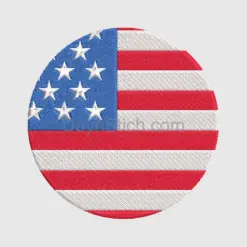 Embroidered American Flag Patch