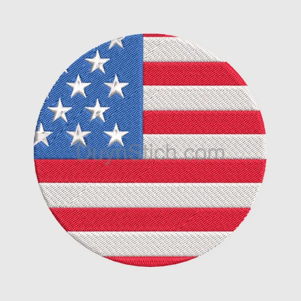 Embroidered American Flag Patch