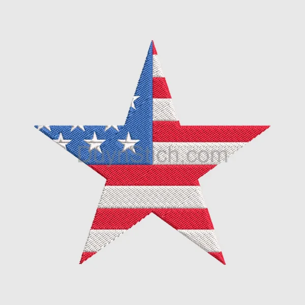 American Flag Star Patch