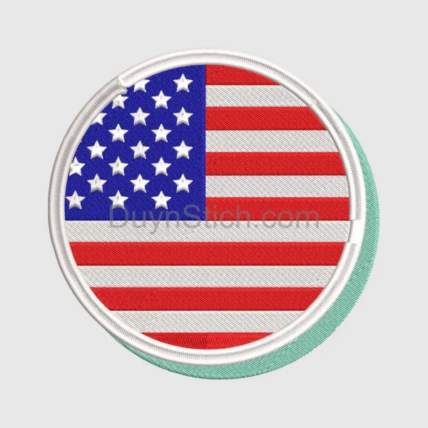 American Flag Embroidered Patch