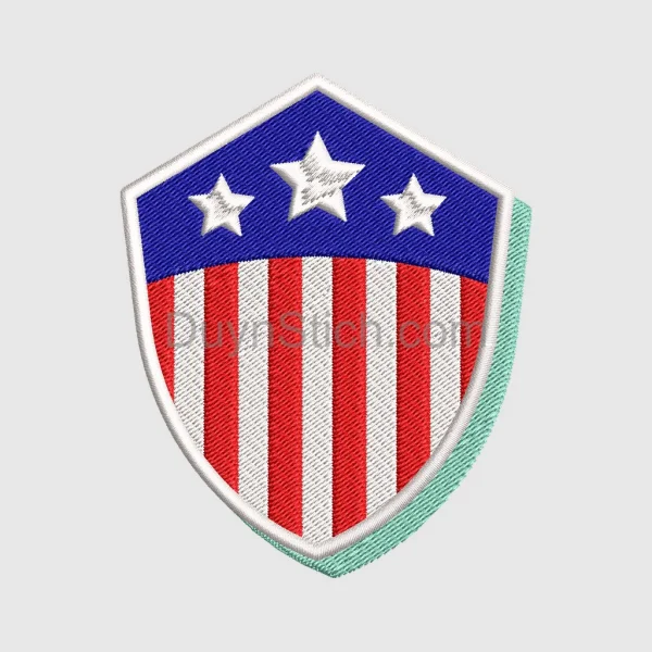 Patriotic Shield Emblem