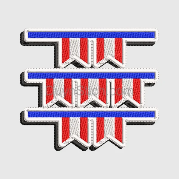 Patriotic Embroidery Design