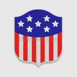 Patriotic American Shield Design