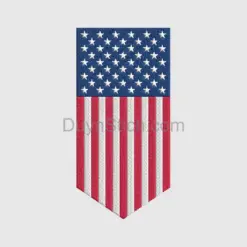 Embroidered USA Flag Patch