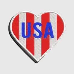 USA Heart Emblem