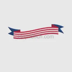 Patriotic Embroidered Ribbon