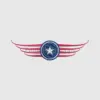 Star and Stripes Embroidered Patch