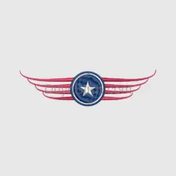 Star and Stripes Embroidered Patch