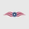 Patriotic Star and Stripes Embroidery