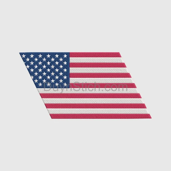 Embroidered USA Flag Patch