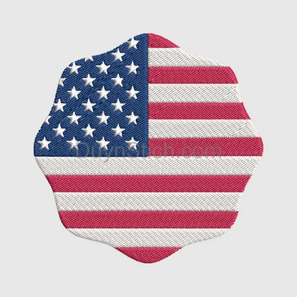 Embroidered American Flag Patch