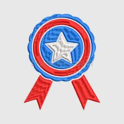 Patriotic Embroidered Star Emblem