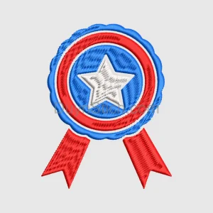 Patriotic Embroidered Star Emblem