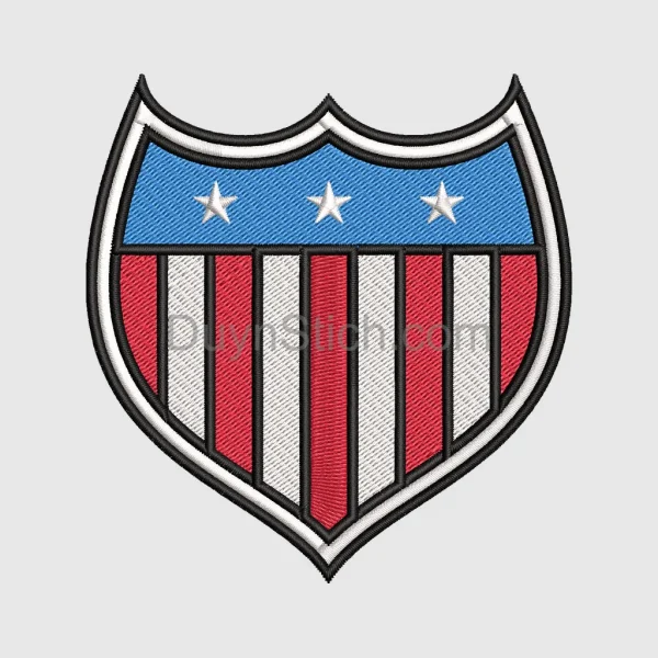 Patriotic Shield Emblem