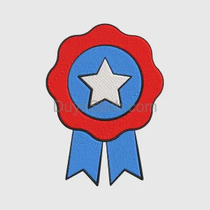 Award Ribbon Patch with Star