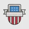 Patriotic Shield Emblem Design