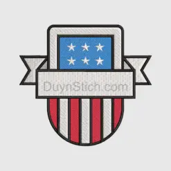 Patriotic Shield Emblem Design