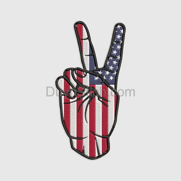 American Flag Peace Sign