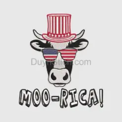 Patriotic Cow Design