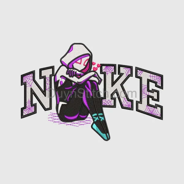 Spider-Gwen Style NIKE Embroidery