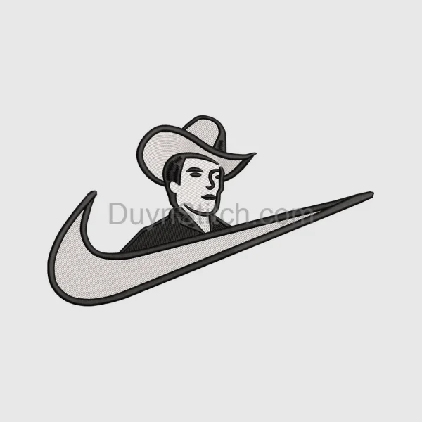 Cowboy Swoosh Embroidered Patch
