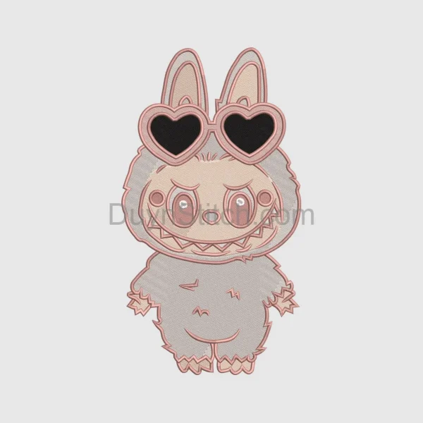 Labubu  Embroidery, cute monster  file