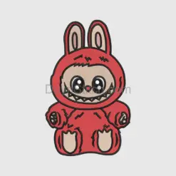 Labubu  Embroidery, cute monster  file