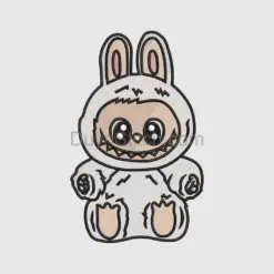 Labubu  Embroidery, cute monster  file