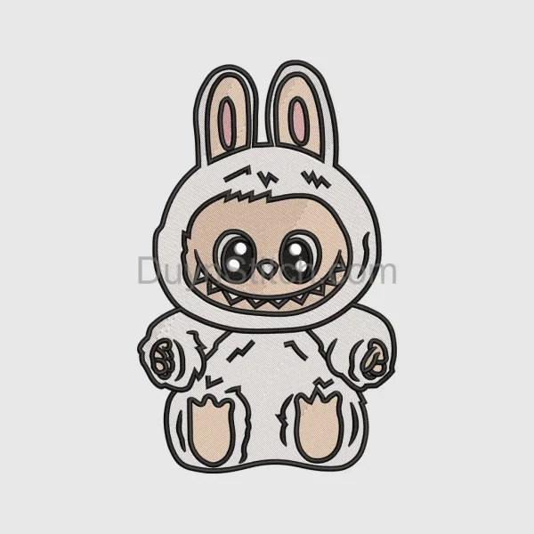 Labubu  Embroidery, cute monster  file