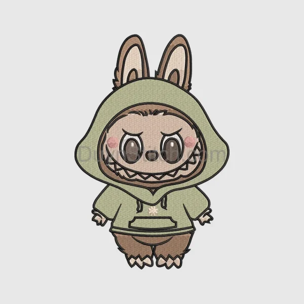 Labubu  Embroidery, cute monster  file