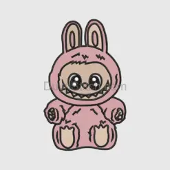 Labubu  Embroidery, cute monster  file