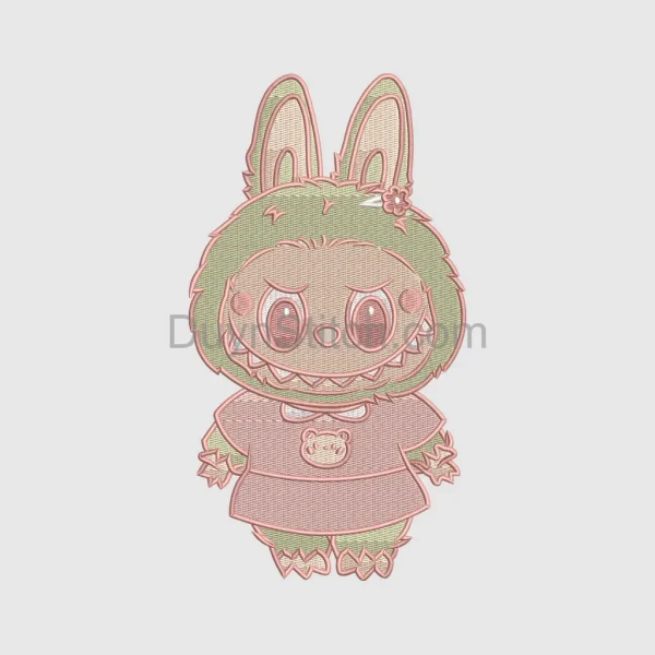 Labubu  Embroidery, cute monster  file