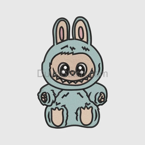 Labubu  Embroidery, cute monster  file