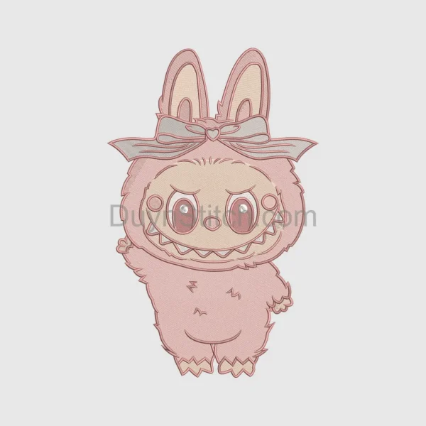 Labubu  Embroidery, cute monster  file