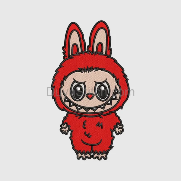 Labubu  Embroidery, cute monster  file