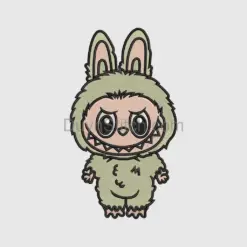 Labubu  Embroidery, cute monster  file